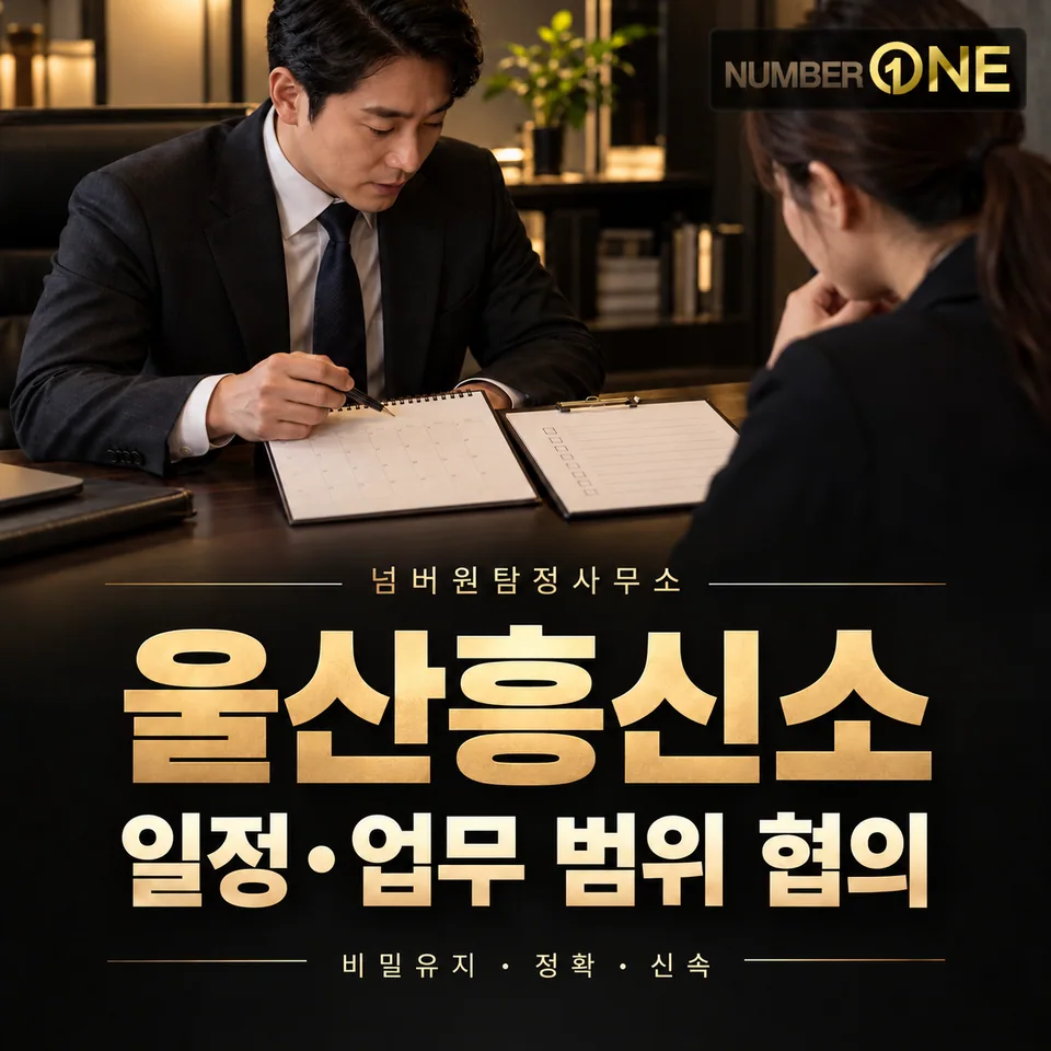 울산흥신소·울산탐정사무소, 일정·업무 범위 협의