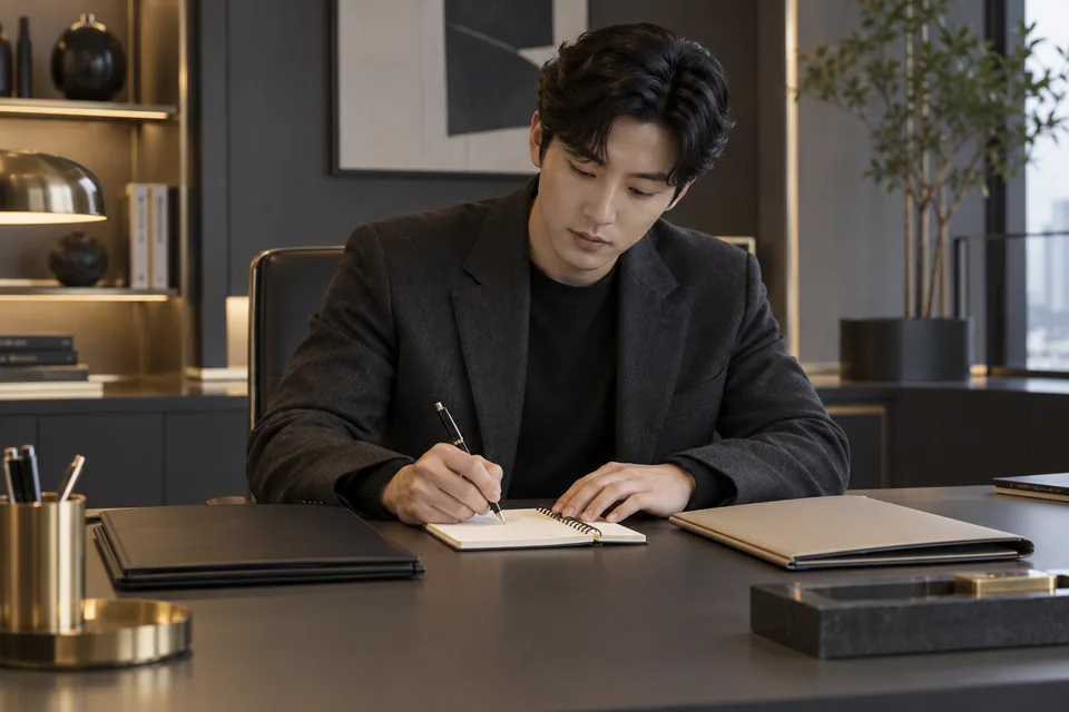 부산흥신소·부산탐정사무소, 여러 업체에 설명할 상담 내용을 정리하는 모습